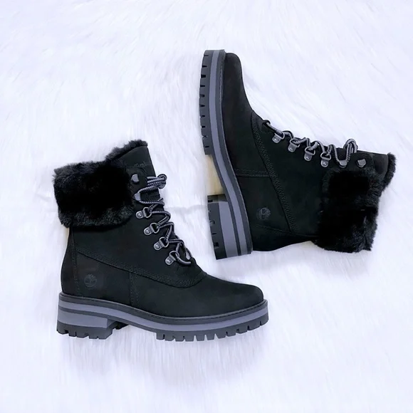 Timberland Women’s Courmayeur Valley 6 Inch Waterproof Faux-Fur Boots - Picture 7 of 9